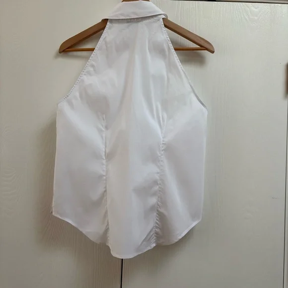 Veronica Beard Cotton-Blend Sleeveless Shirt - Picture 8 of 10